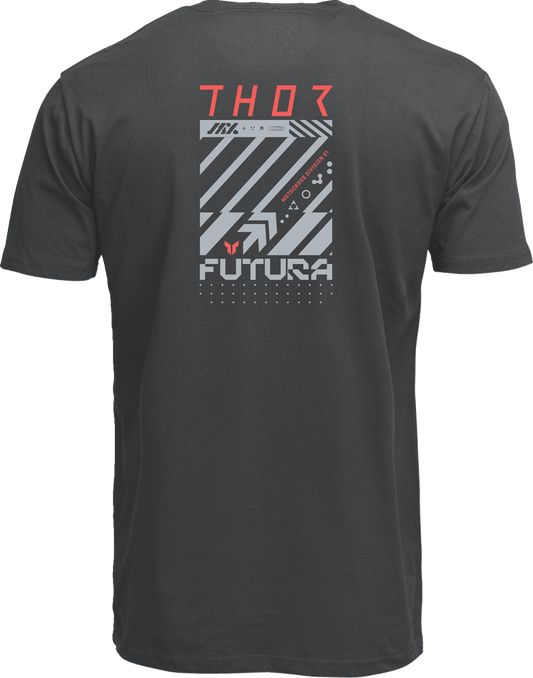 THOR Futura T-Shirt in Coal - 2XL by THOR Part No. 3030-25121 - Kelly Motorsports
