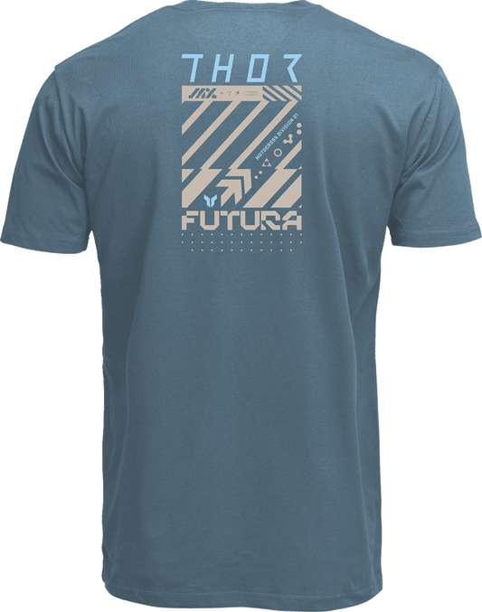 THOR Futura T-Shirt - Petrol Blue 2XL - 3030-25126 - Kelly Motorsports