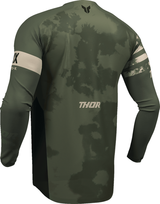 THOR Launchmode Bleach Jersey - Black/Camo, Part Number 2910-8395 - Kelly Motorsports