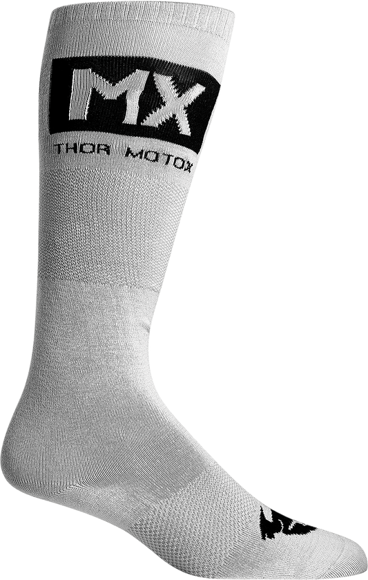 THOR MX Cool Socks Size 10-13 - Gray/Black - Part Number 3431-0668 - Kelly Motorsports