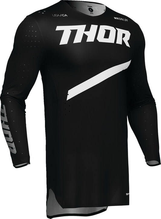 THOR Sportmode Brave Jersey 3XL - Black | Lightweight, Athletic Fit with 4-Way Stretch and Moisture-Wicking Technology - Kelly Motorsports