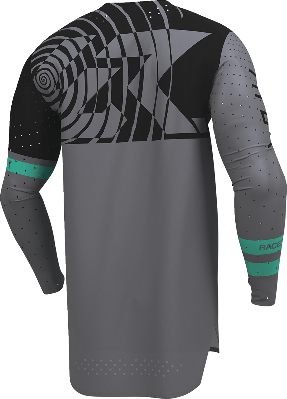 THOR Sportmode Mind Control Jersey - Charcoal/Black, Medium | Lightweight and Breathable Athletic Jersey - Kelly Motorsports