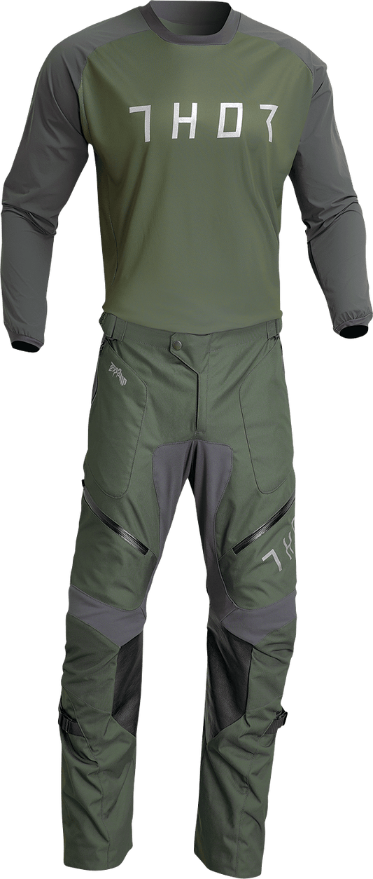 THOR Terrain Jersey 2XL - Army/Charcoal by THOR (Part No. 2910-7170) - Kelly Motorsports