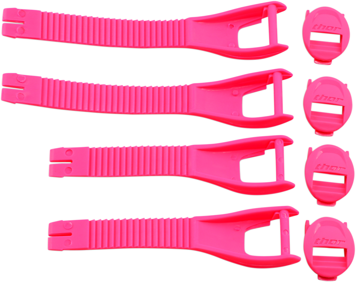 THOR Women's Blitz XP Boot Straps Replacement Kit - Pink, Size 9 - 10, Part 3430 - 0858 - Kelly Motorsports