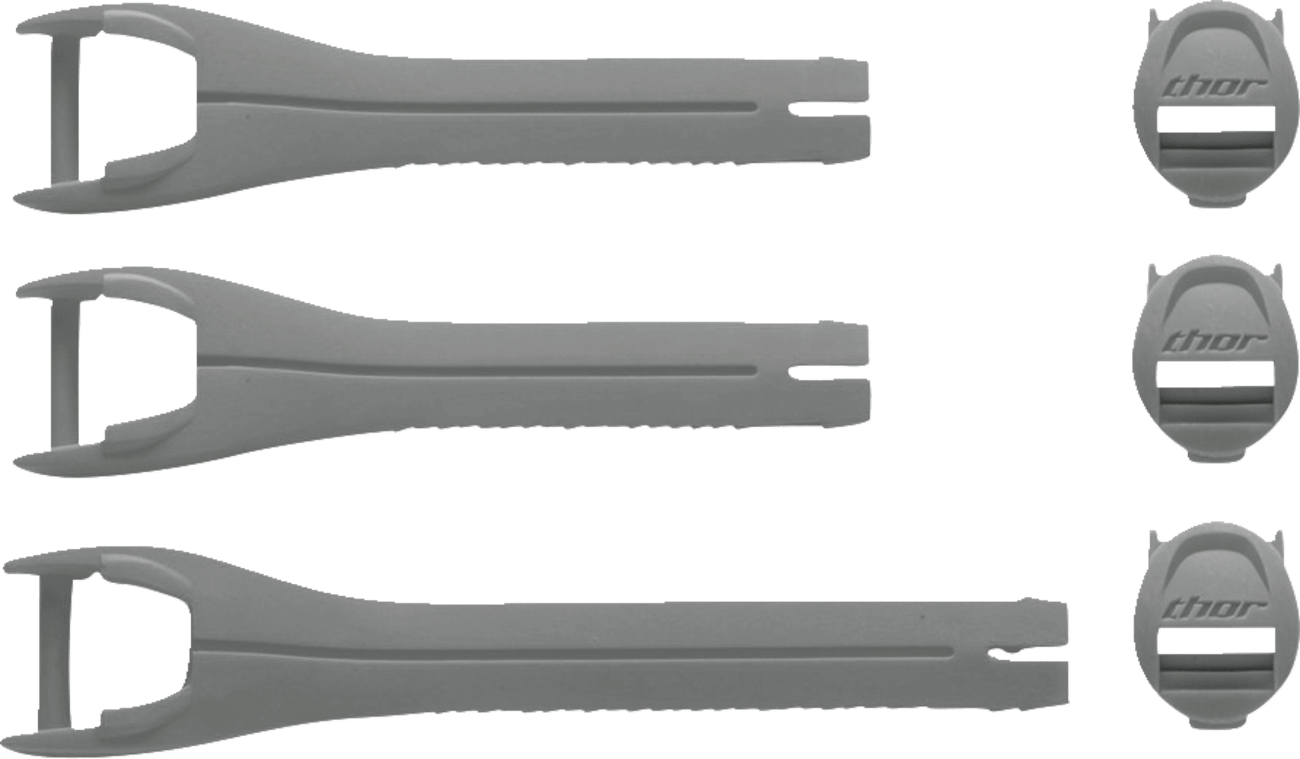 THOR Youth Blitz XR Boots Strap Kit - Gray/Charcoal (Part 3430-1047) - Kelly Motorsports