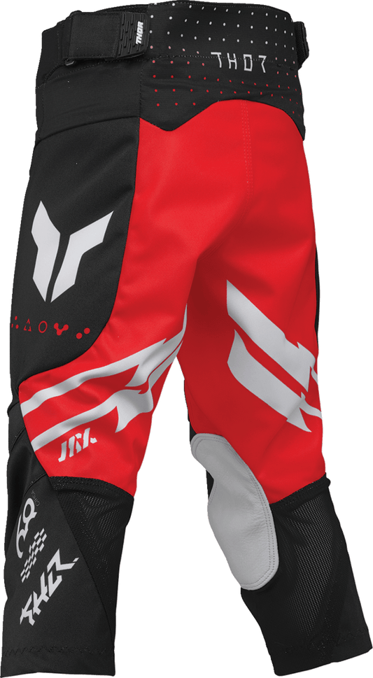 THOR Youth Launchmode Futura Pants Black/Red US 28 - Durable Motocross Jersey with Ventilation and Comfort Features - Kelly Motorsports