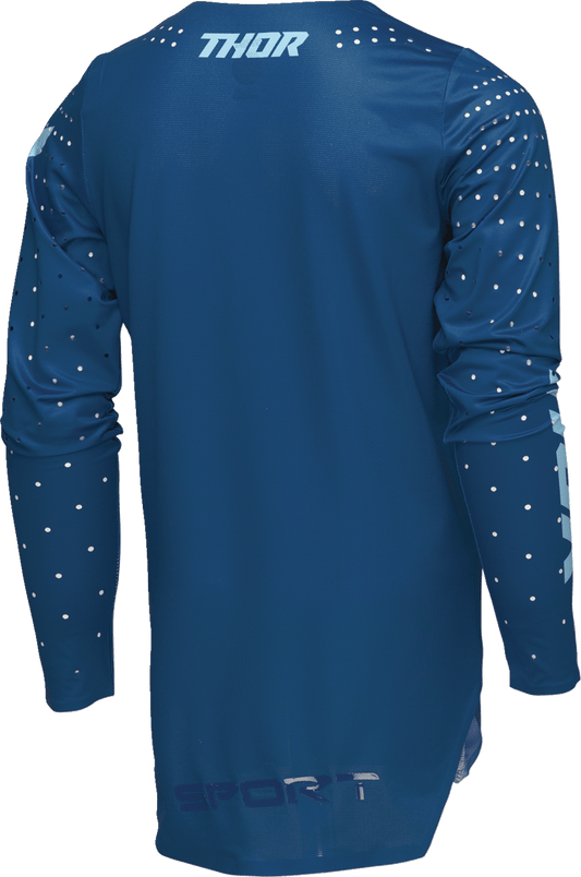 THOR Youth Sportmode Brave Jersey - Blue - Medium (Part Number 2912-2536) - Kelly Motorsports