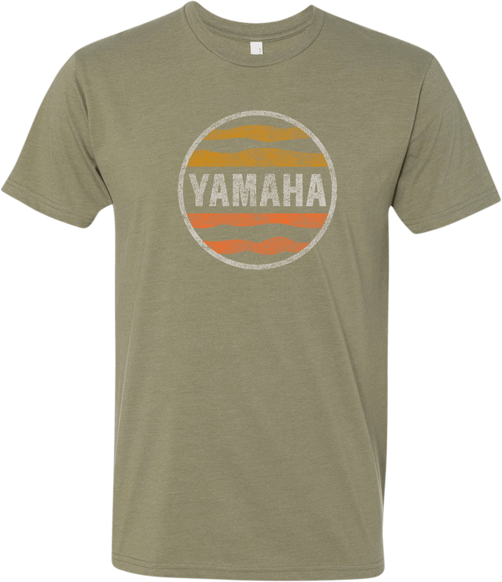 Yamaha Sunset T-Shirt by Yamaha Apparel - Olive Green, Extra Large (NP21S-M3128-XL) - Kelly Motorsports