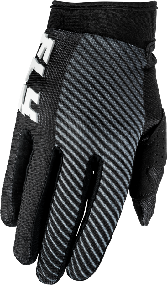 FLY RACING YOUTH F-16 GLOVES BLACK/WHITE Y2XS'XS