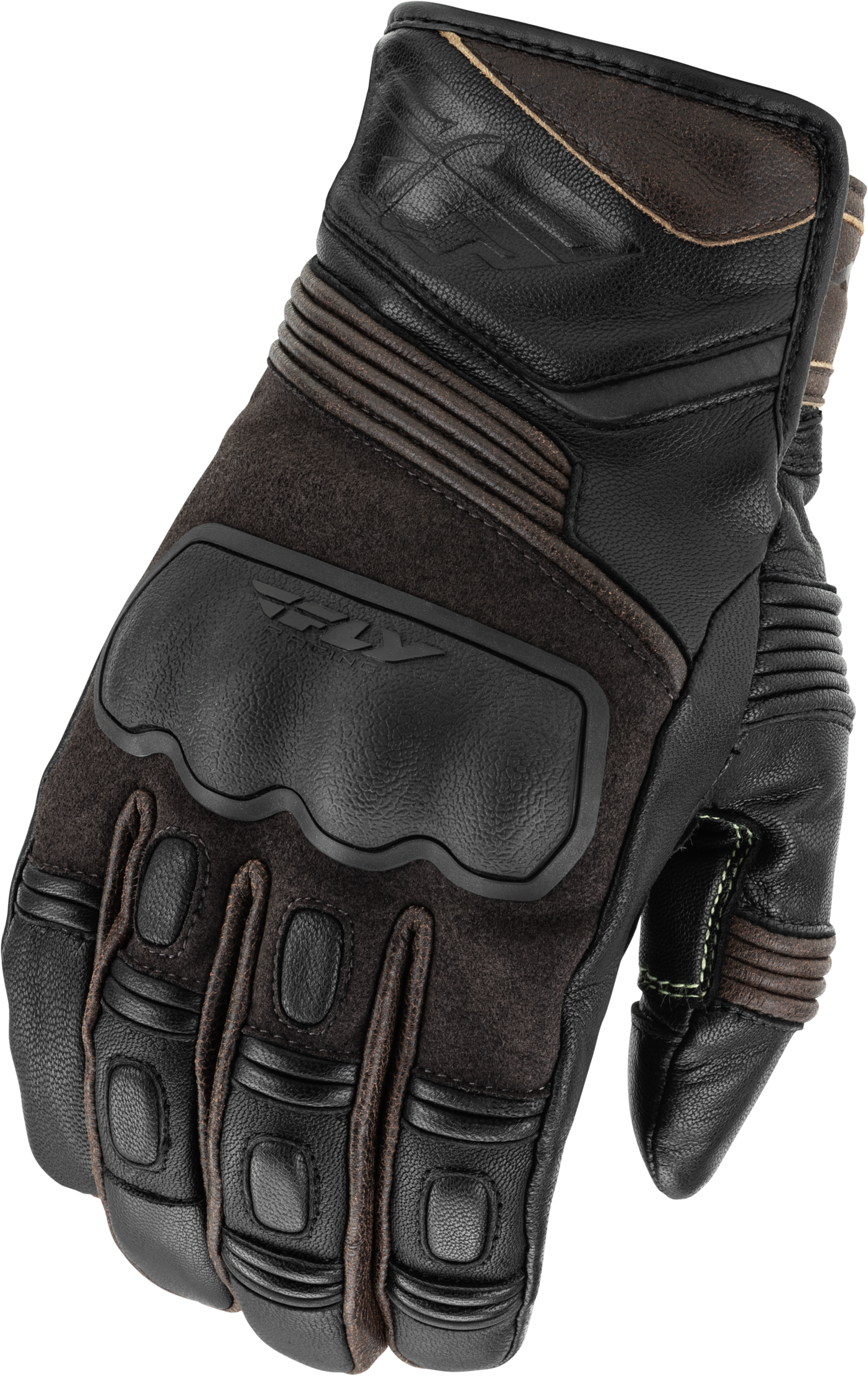Fly Racing Surveyor Gloves Brown X-Small - Durable, Weatherproof Motorcycle Gloves with Touch Screen Compatibility