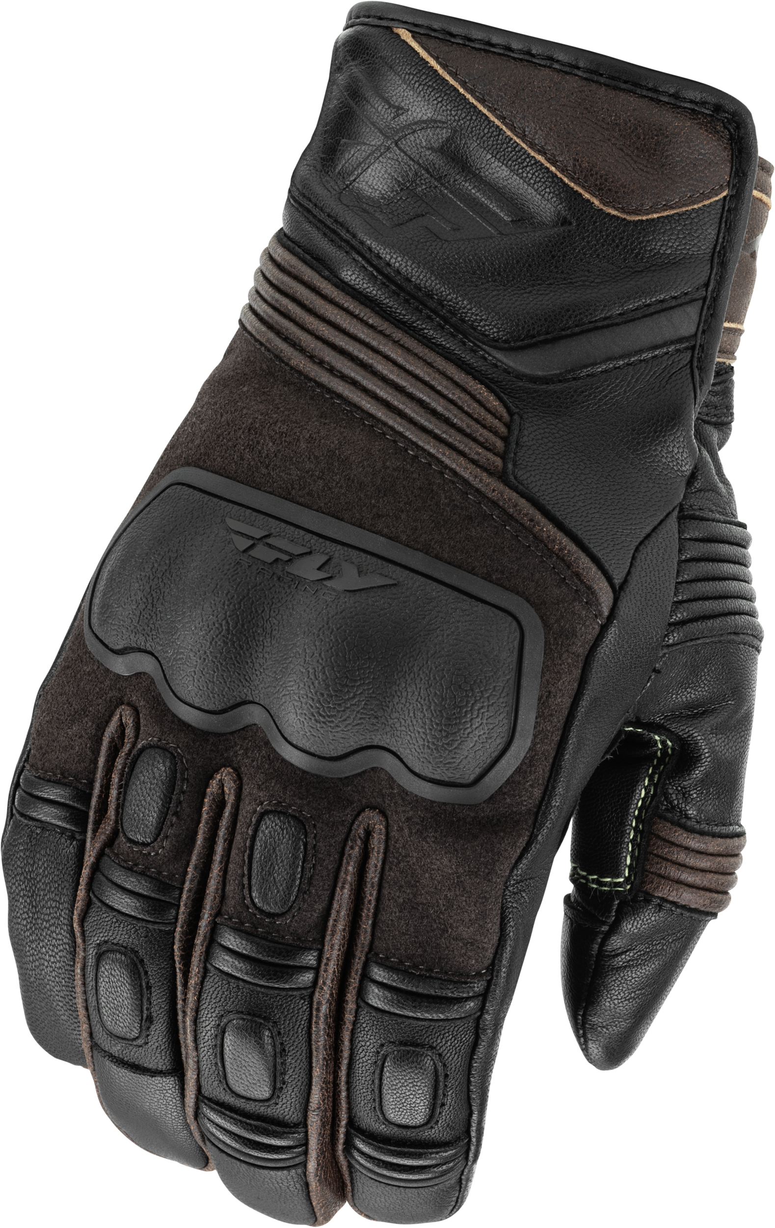 Fly Racing Surveyor Gloves Brown X-Small - Durable, Weatherproof Motorcycle Gloves with Touch Screen Compatibility