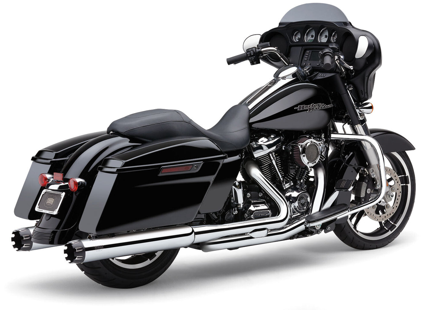 4" DUAL CUT TIP SLIP-ON CHROME FLH/FLT 95-16