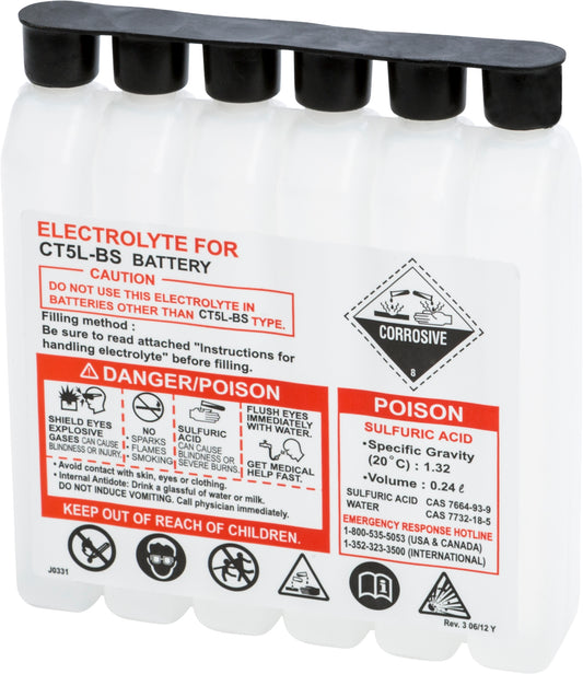 Fire Power 240CC CTX Sealed Battery Electrolyte Pack for Maintenance-Free Batteries