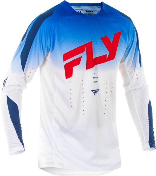Fly Racing Evolution DST Jersey Red/White/Blue XL for Cycling and MTB