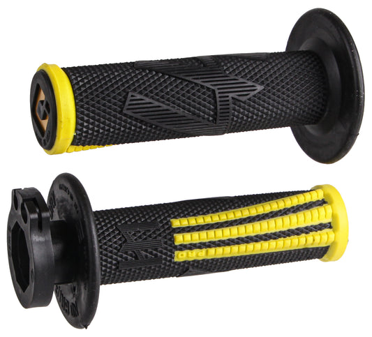 ODI Emig Pro V2 Lock-On MX Grip Black/Yellow – Signature Grip by Jeff Emig