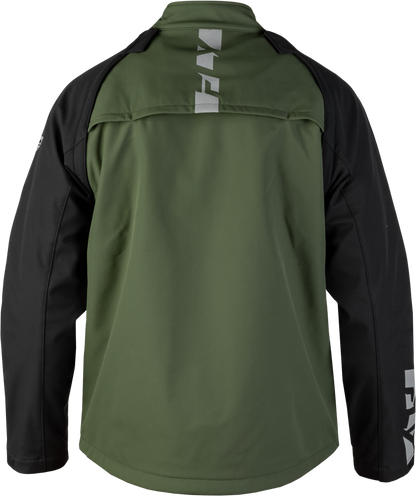Fly Racing Patrol Jacket Forest Green/Black 2X – Versatile Waterproof Motorcycle Outerwear
