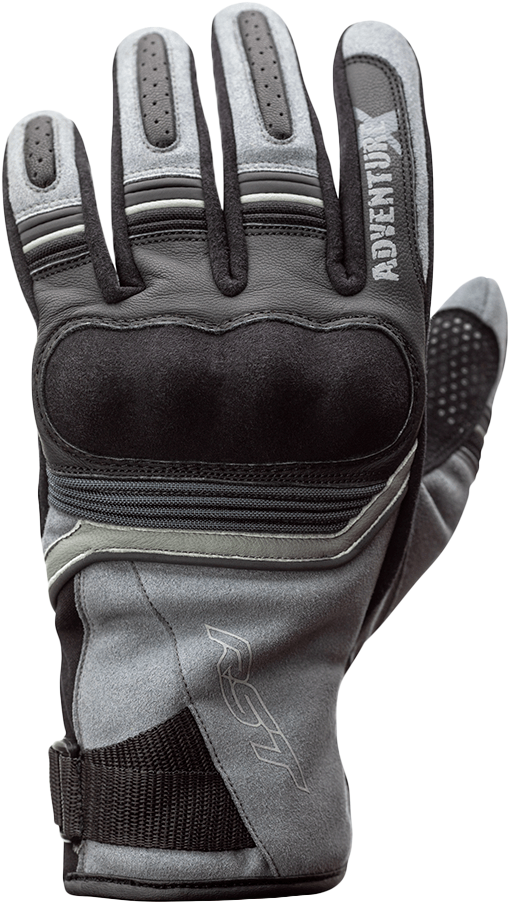 RST Adventure X CE Glove Silver Small - Durable Motorcycle Riding Gear