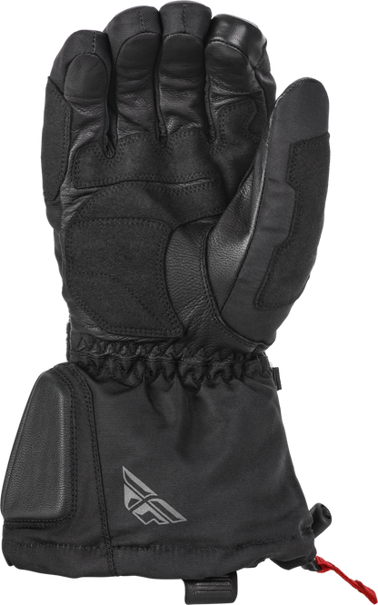 Fly Racing Aurora Gloves Black XL – Insulated Waterproof Motorcycle Gloves with Touch Screen Compatibility