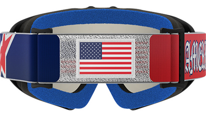 Alpinestars Youth Vision Corp Goggle - Merica 25 - Red/Blue - Silver Mirror Lens 2601-4103