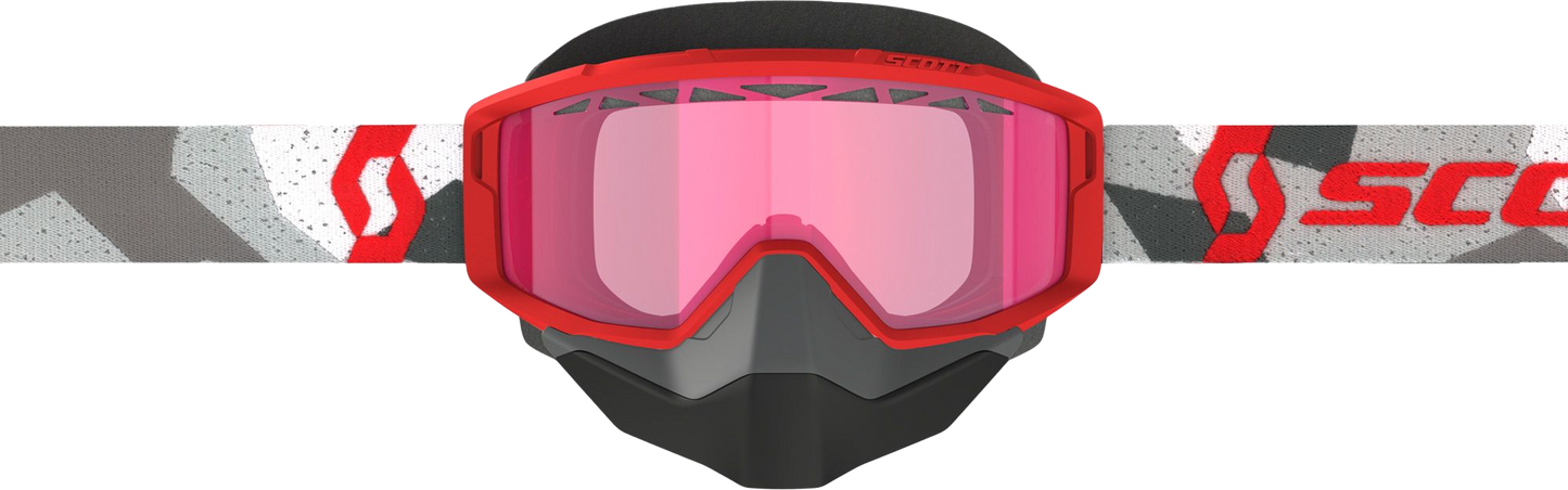 Scott PRIMAL SNOW CROSS CAMO WHITE/RED ROSE TINT