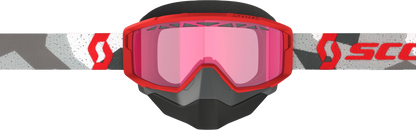 Scott PRIMAL SNOW CROSS CAMO WHITE/RED ROSE TINT