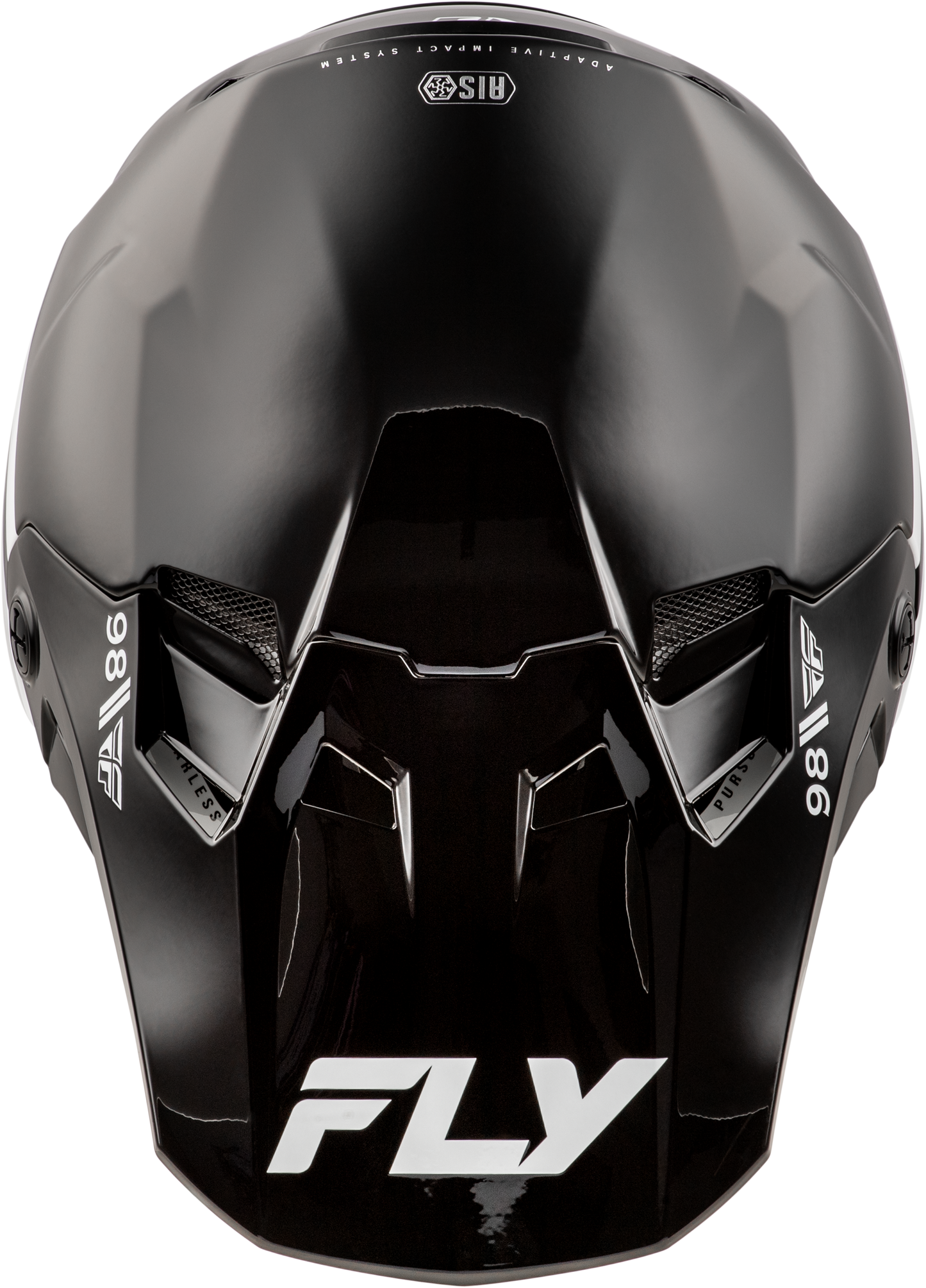 FLY RACING YOUTH FORMULA CC OBJECTIVE HELMET BLACK/WHITE YL'YL