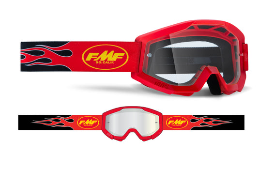 FMF VISION Powercore Youth Goggle with Clear Lens and Anti-Fog Coating