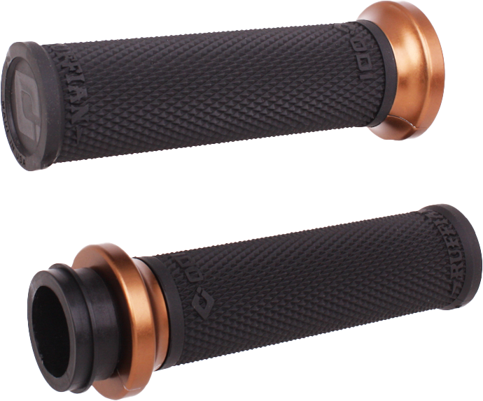 ODI Rufian Grips Tbw 1 inch Black/Bronze for V-Twin Performance