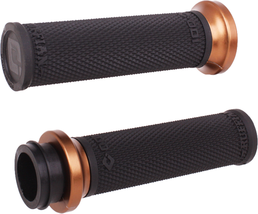 ODI Rufian Grips Tbw 1 inch Black/Bronze for V-Twin Performance