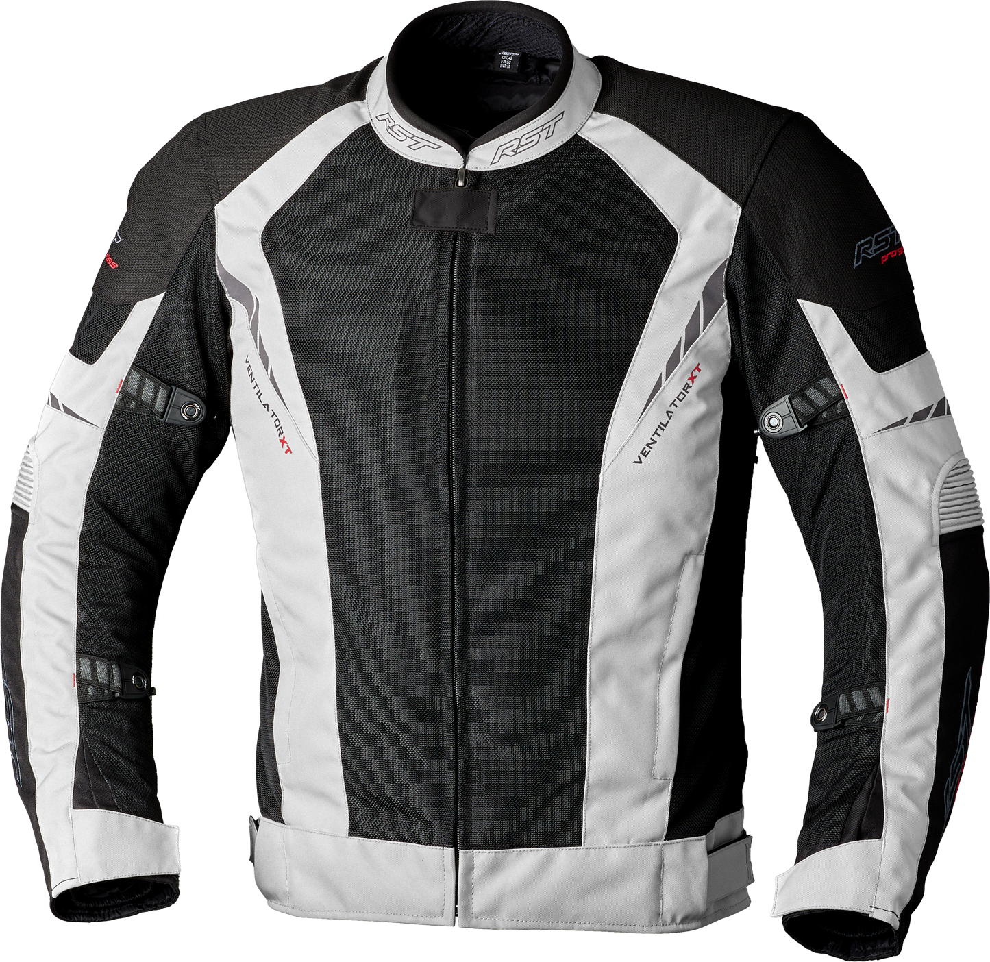 RST PS Ventilator D3O Jacket Black/Silver Textile XL – Breathable Sport & Touring Motorcycle Gear