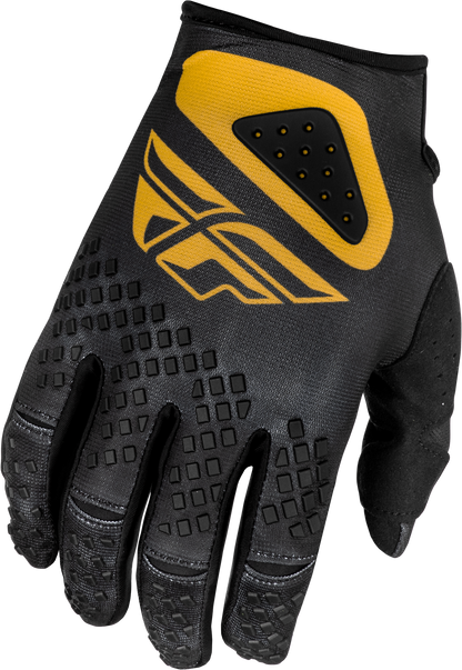 Fly Racing Kinetic Center Gloves Black/Gold - Part Number 378-5103X
