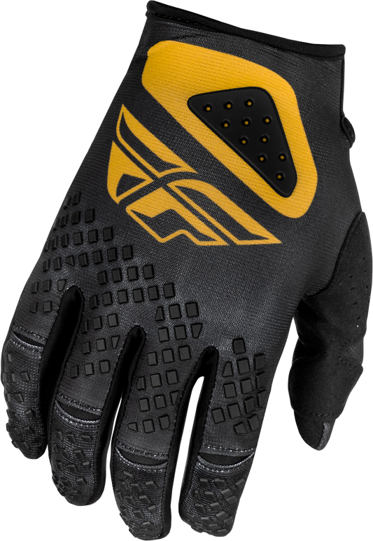 Fly Racing Kinetic Center Gloves Black/Gold - Part Number 378-5103X