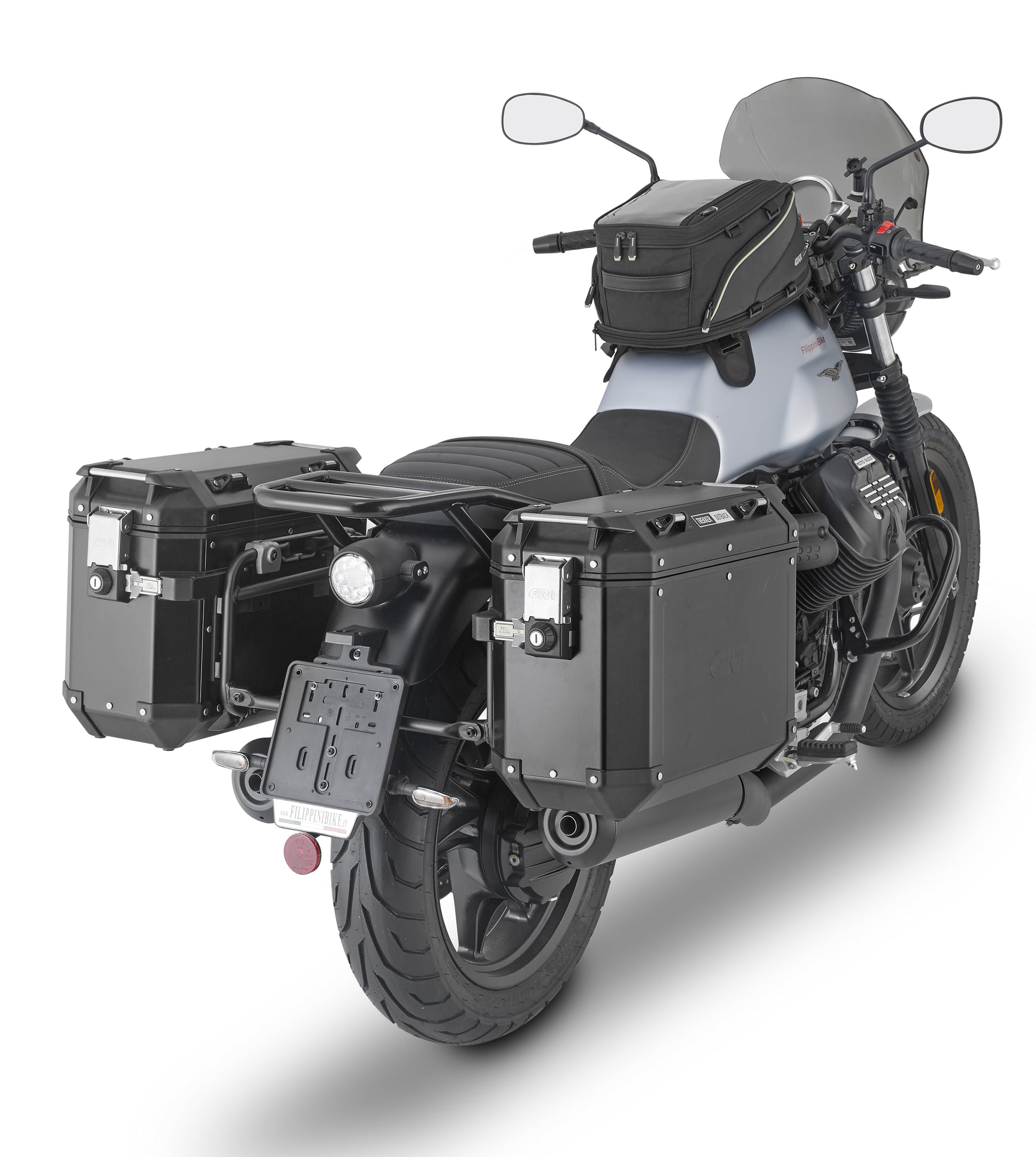 GIVI PLO8206CAM Outback Side Case Hardware for 2022 Moto Guzzi V7 Stone