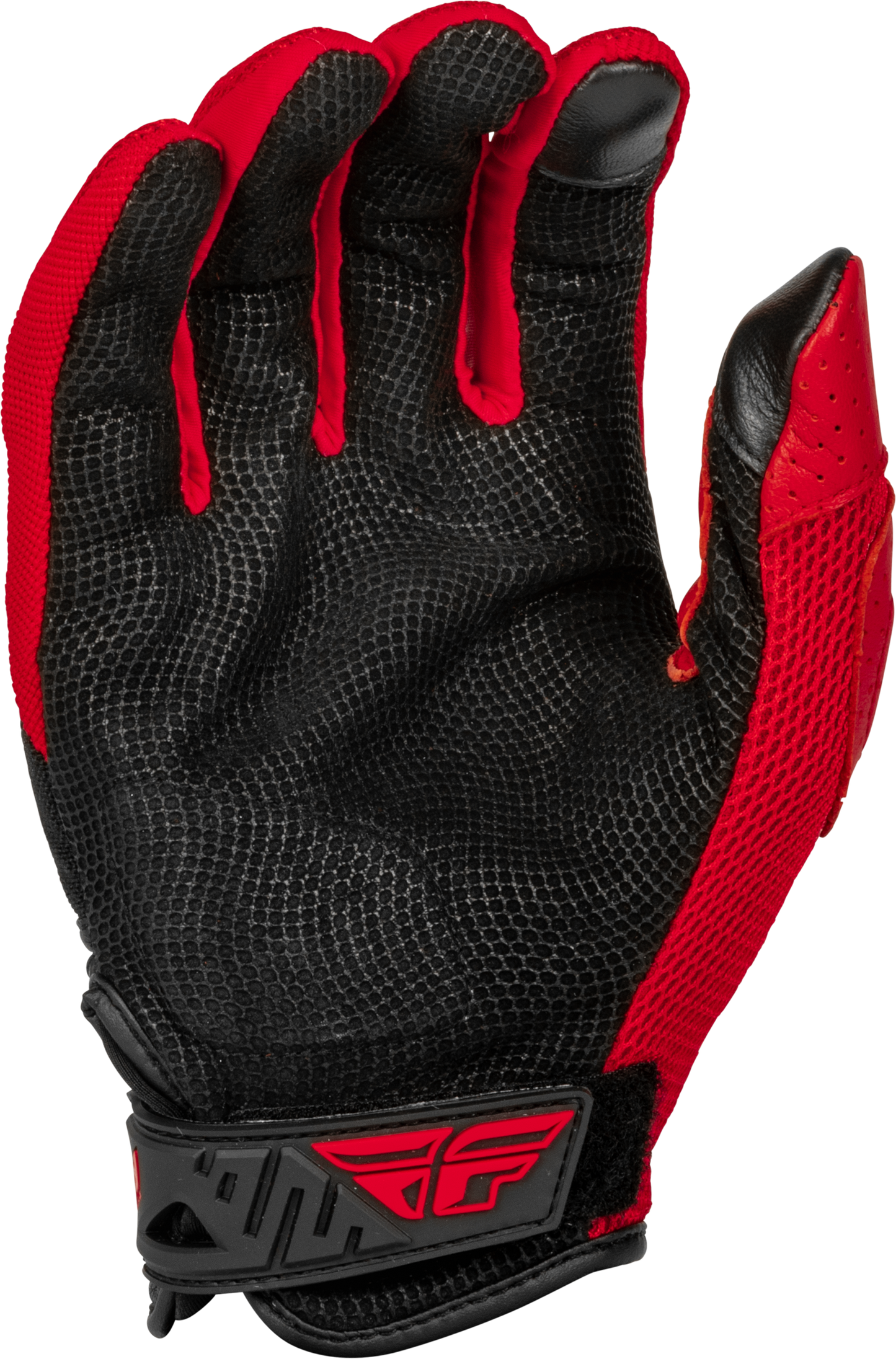 Fly Racing Coolpro Force Gloves Black/Red Large - Durable Motorcycle Riding Gloves with Impact Protection