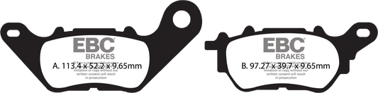EBC BRAKE PADS SFA705 ORGANIC SCOOTER