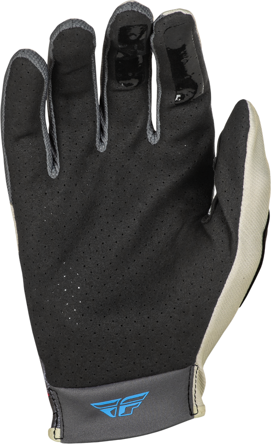 Fly Racing Lite Vice Gloves Light Grey/Pink/Coral XS – Ultra-Lightweight Race Gloves with Touch Screen Compatibility