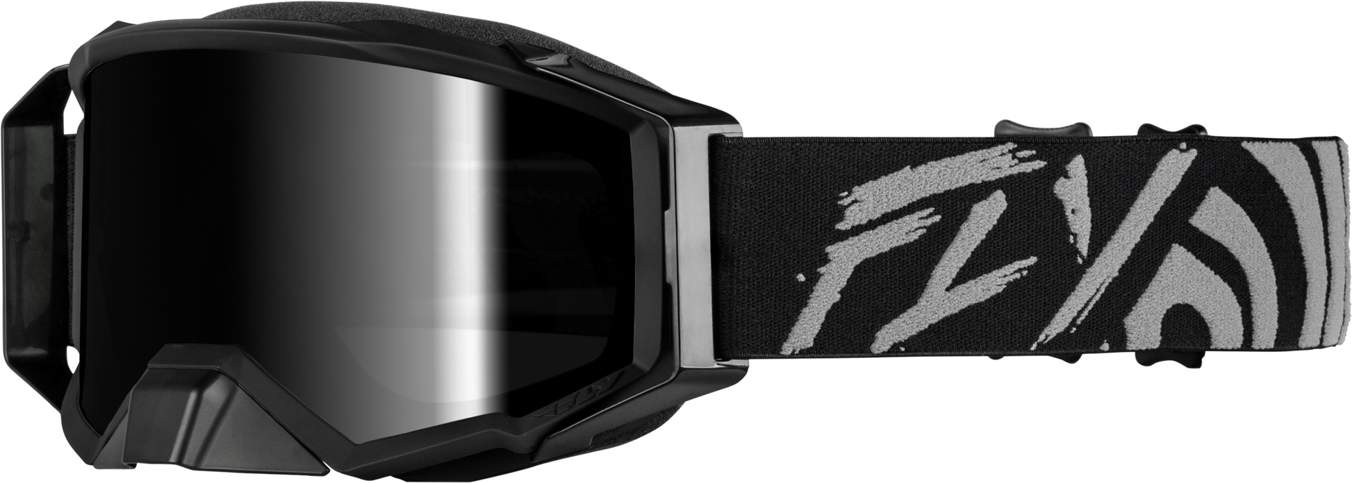 Fly Racing Zone Elite Goggle Grey/Black with Dark Smoke Hydrophobic Lens - Part 37-5518
