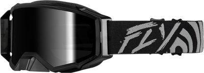 Fly Racing Zone Elite Goggle Grey/Black with Dark Smoke Hydrophobic Lens - Part 37-5518