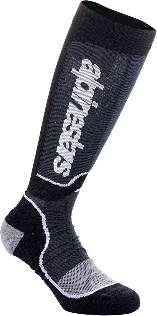 ALPINESTARS MX PLUS SOCKS BLACK/WHITE MD