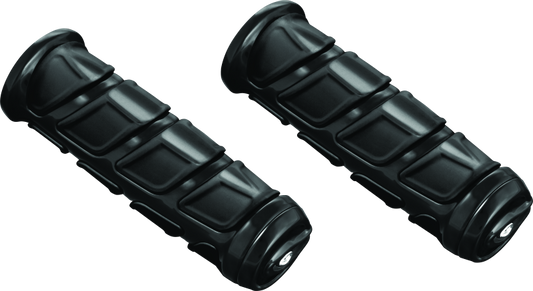 Kuryakyn Kinetic Grips Universal 1 inch Gloss Black for Honda VTX and Shadow Models