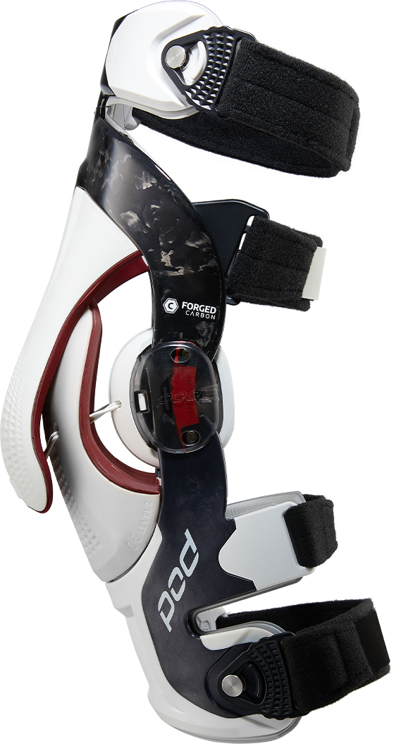 POD K8 3.0 Knee Brace Carbon (Left) - Lightweight and Adaptive Support with Impact Protection