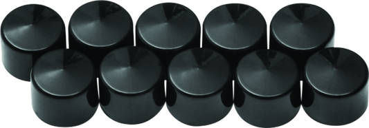 Kuryakyn Kool Kaps 5/16 Inch Allen Gloss Black - Bolt Cover Caps for Powersports