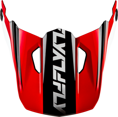 Fly Racing Kinetic Crest Helmet Visor Red/Black/White Medium/Large