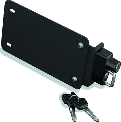 Kuryakyn License Plate Helmet Lock with Mount in Black - Part Number kur4248