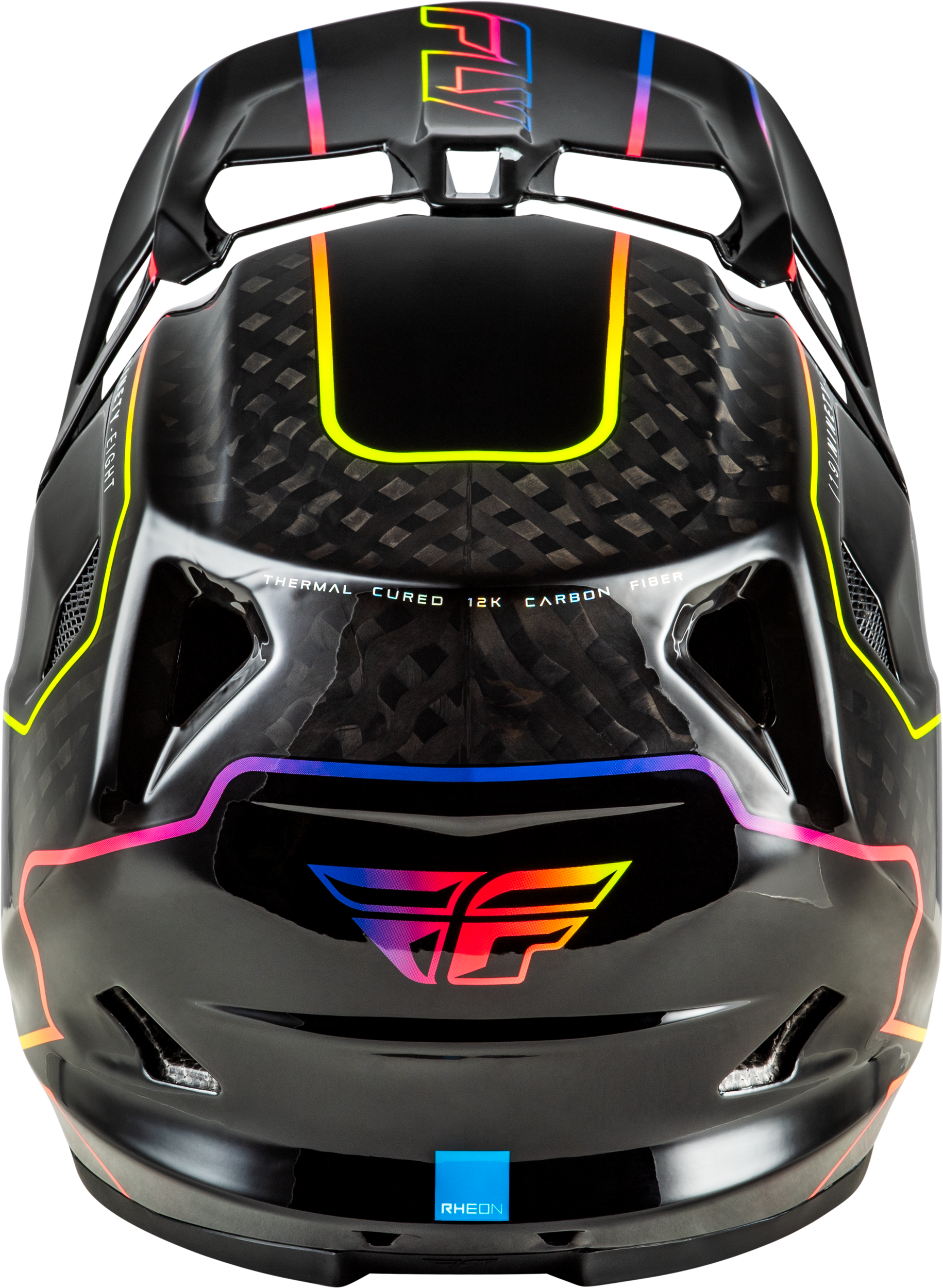 Fly Racing Yth Werx R Flow Carbon Youth Helmet with Black Carbon Finish, Part Number 73-9233YL