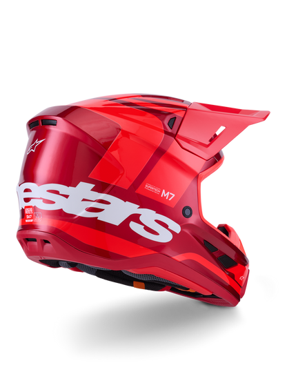 ALPINESTARS SM7 CORE HELMET RED GLOSSY OR ORANGE/BLUE