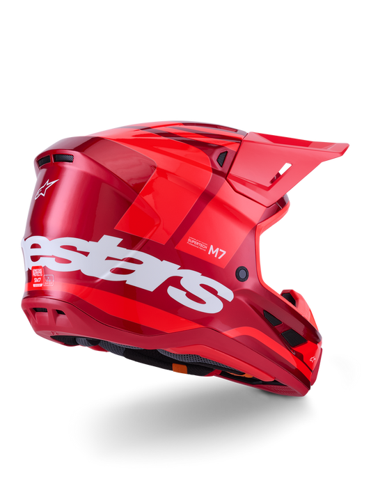 ALPINESTARS SM7 CORE HELMET RED GLOSSY OR ORANGE/BLUE