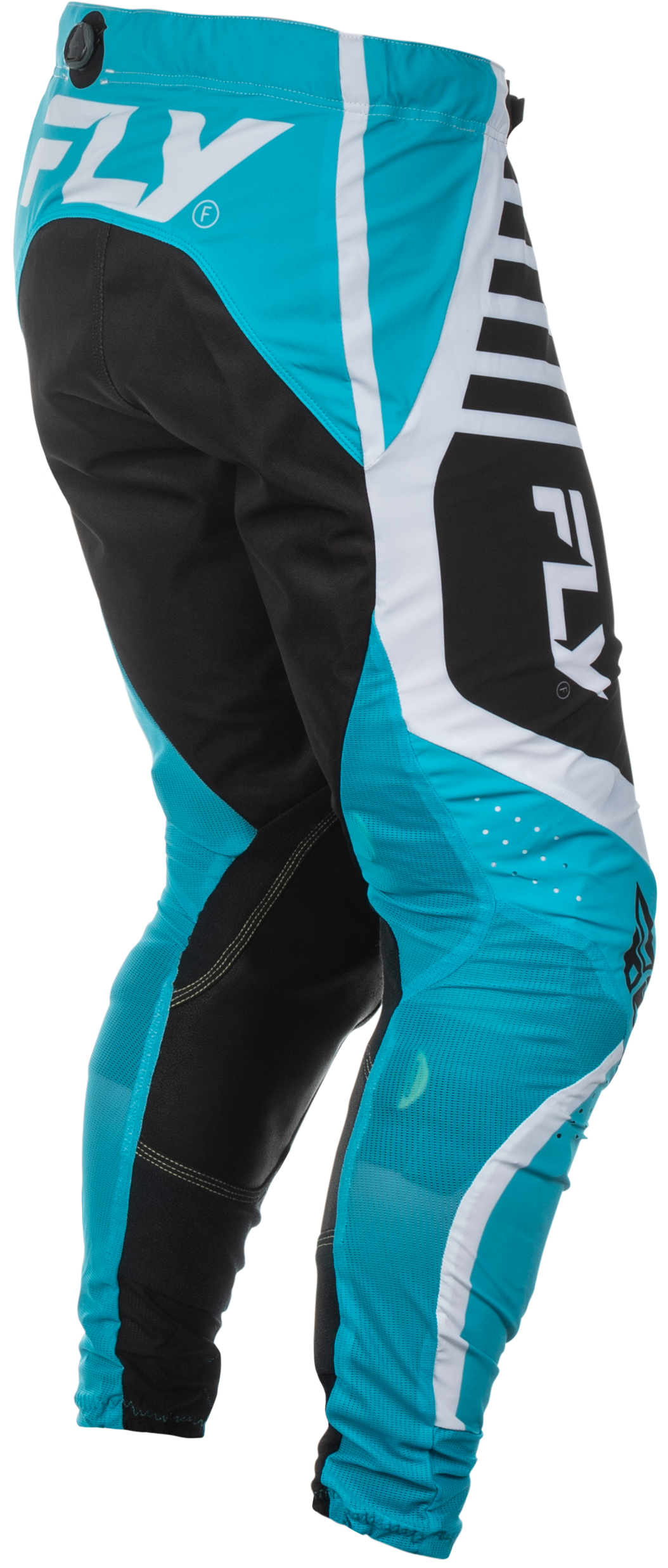Fly Racing Lite Pants Blue/White/Black Size 30 - Lightweight Motorcycle Riding Pants with Mesh Panels and Adjustable Fit
