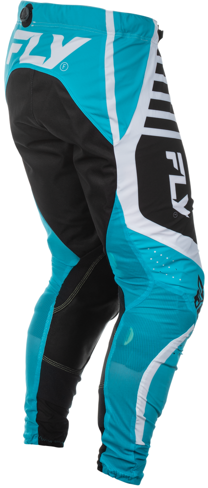 Fly Racing Lite Pants Blue/White/Black Size 30 - Lightweight Motorcycle Riding Pants with Mesh Panels and Adjustable Fit