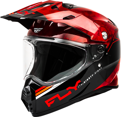 Fly Racing Trekker Kryptek Conceal Helmet Red/Black Medium